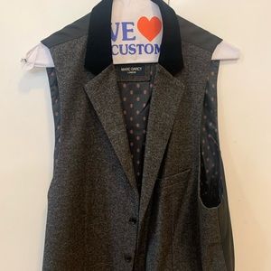 Marc Darcy waistcoat/vest, grey and black, size 46R, (large)
